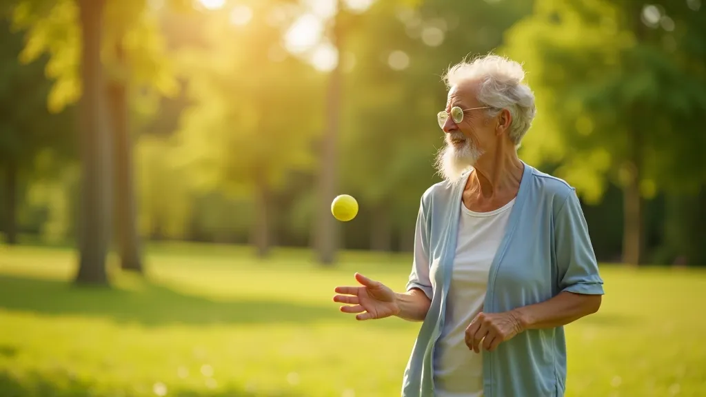 Seniora sieviete smaidošu seju ar sporta apģērbu, stāv vidējas pagrūtības meža takā, dabisks apgaismojums, astas fokuss